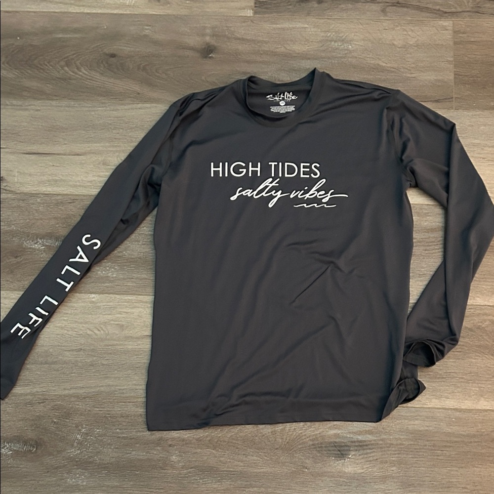 Salt Life Charcoal Long Sleeve Tee